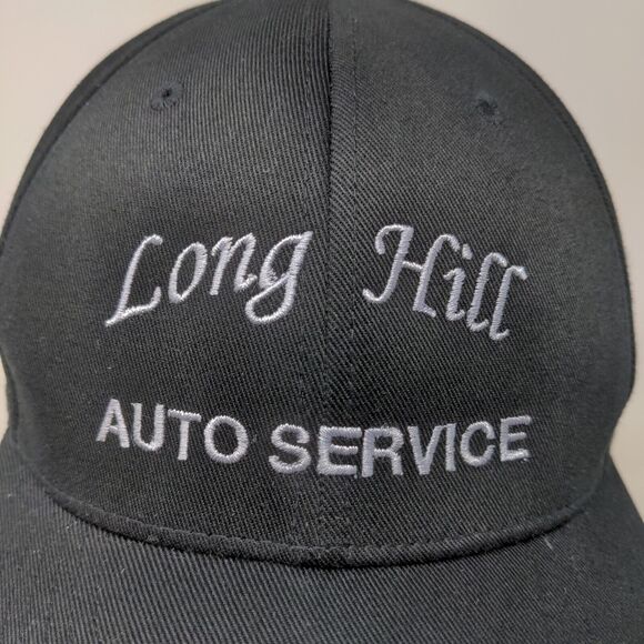 FlexFit Men's Fitted Hat Black Size L/XL Long Hill NAPA ASA AAA Auto Service Cap - Picture 4 of 12